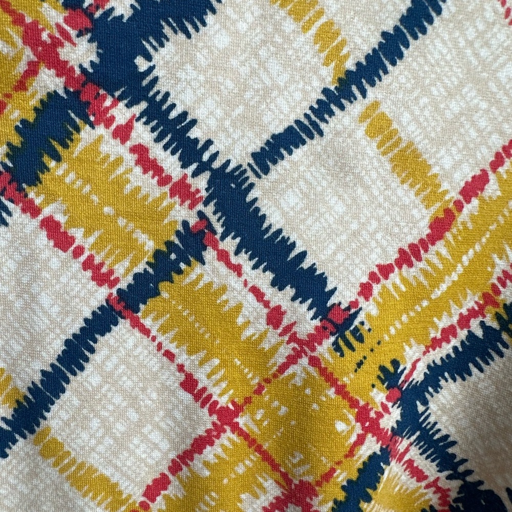 J McLaughlin Yellow and Blue Checkered Midi Dress - Picture 3 of 7